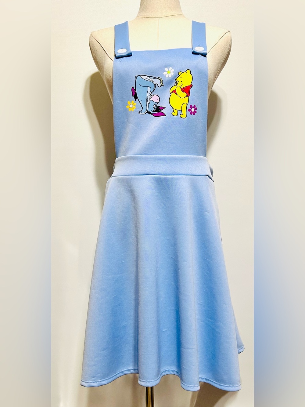 Disney Light Blue Winnie the Pooh & Eeyore Pinafore Dress